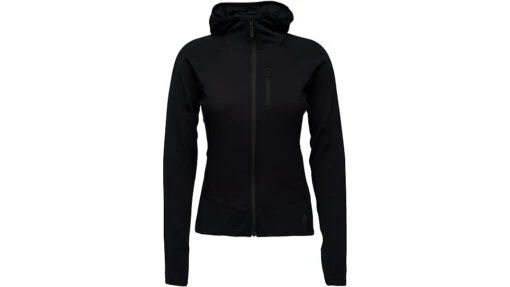 Black Diamond Coefficient LT Hybrid Hoody - Women's -Black Diamond opplanet black diamond coefficient lt hybrid hoody womens black small ap7440560002sml1 main