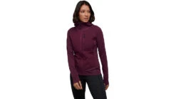 Black Diamond Coefficient LT Hybrid Hoody - Women's -Black Diamond opplanet black diamond coefficient lt hybrid hoody womens blackberry small ap7440565016sml1 av 1