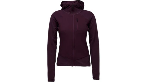 Black Diamond Coefficient LT Hybrid Hoody - Women's -Black Diamond opplanet black diamond coefficient lt hybrid hoody womens blackberry small ap7440565016sml1 main