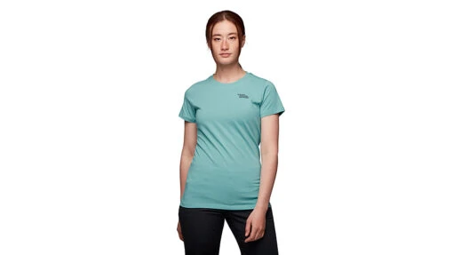 Black Diamond Desert To Mountain Short Sleeve Tee - Women's -Black Diamond opplanet black diamond desert to mountain short sleeve tee womens coastal blue extra large ap7302364054xlg1 av 1