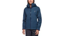 Black Diamond StormLine Stretch Rain Shell - Women's -Black Diamond opplanet black diamond stormline stretch rain shell womens ink blue extra small apm6974014xsm1 av 4