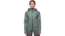 Black Diamond StormLine Stretch Rain Shell - Women's -Black Diamond opplanet black diamond stormline stretch rain shell womens laurel green small apm6973053sml1 av 1