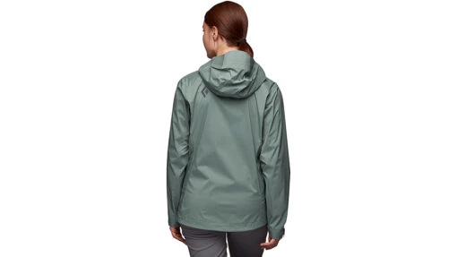 Black Diamond StormLine Stretch Rain Shell - Women's -Black Diamond opplanet black diamond stormline stretch rain shell womens laurel green small apm6973053sml1 av 3