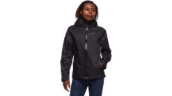 Black Diamond -Black Diamond opplanet black diamond treeline rain shell womens black small ap7450090002sml1 main